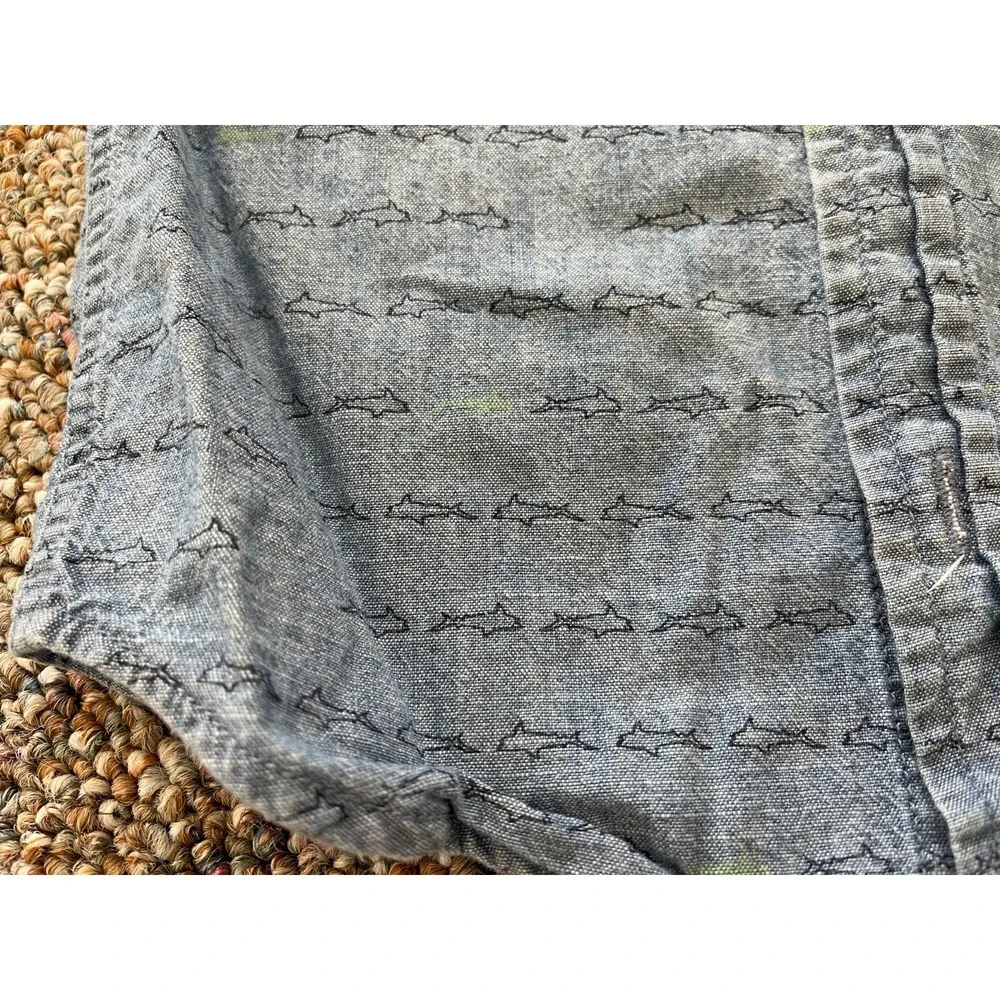 Baby Gap Boys‎ Shark Patterned Button Up Shirt 3Y